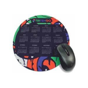 Mouse Pad redondo fundo Emborrachado Emborrachado 21x18 4X0  Sublimatico 